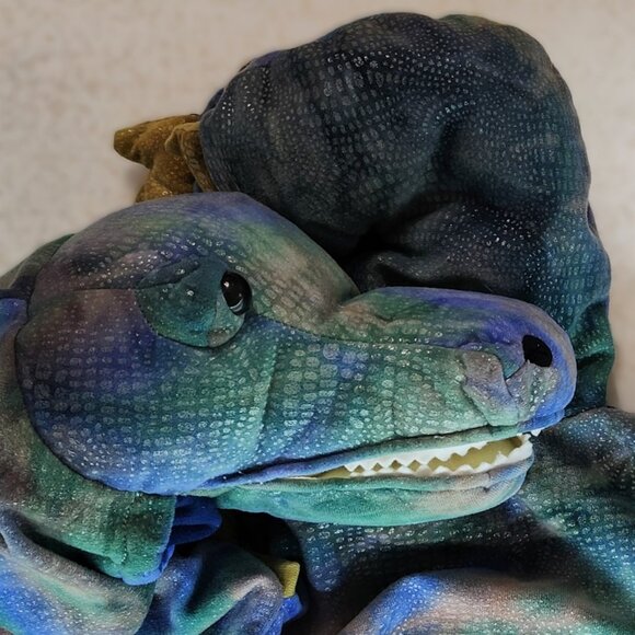 Colorful & Metallic Colour Alligator Costume for Kids - Picture 4 of 7